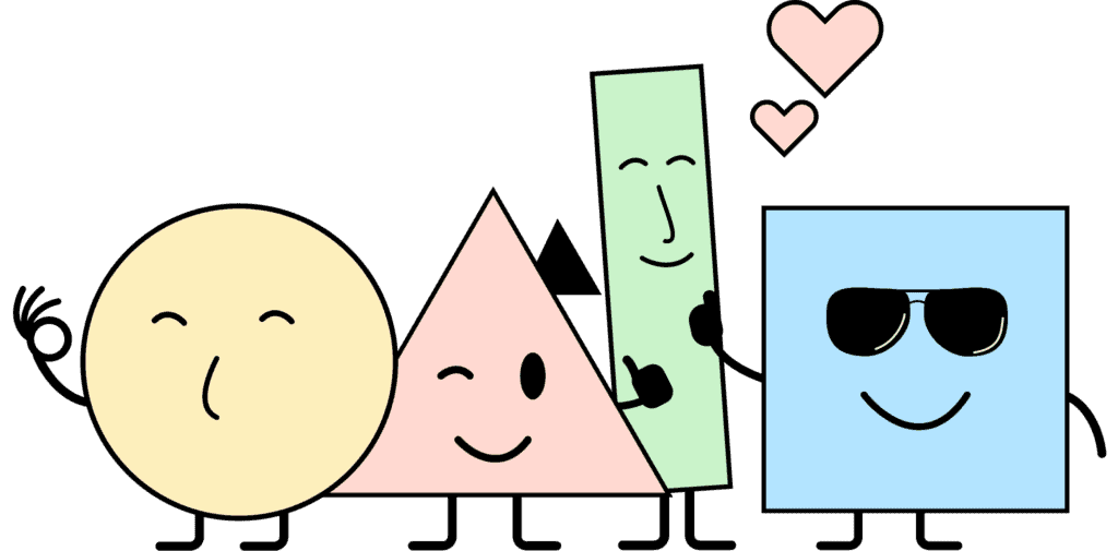 Unsere Maskottchen stehen nebeneinander und freuen sich, ein Team zu sein!